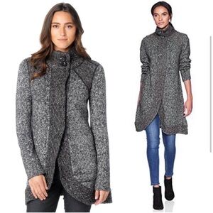 Prana Angelica Duster Cardigan Coal Gray